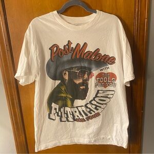 Post Malone F-1Trillion U.S. Tour White T-Shirt